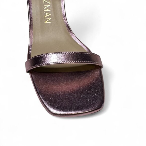 Stuart Weitzman NudistLucite 85 Wedge Heel Women's 38.5 EU, 8 B US Pink - Picture 10 of 14